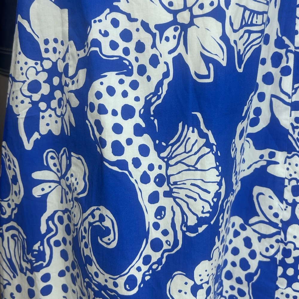 Lilly Pulitzer Augusta Shift dress 12 Classic Coastal Preppy Seahorse Resort - Picture 10 of 15